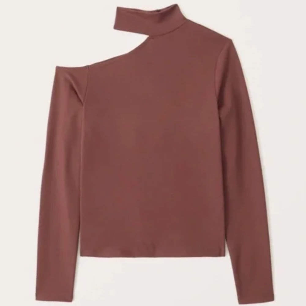 Abercrombie Long Sleeve Seamless Asymmetrical Cutout Top Medium